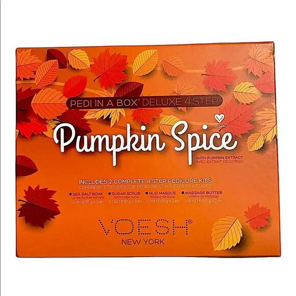 VOESH New York's Pumpkin Spice Pedi In a Box 4 Step - Picture 1 of 6